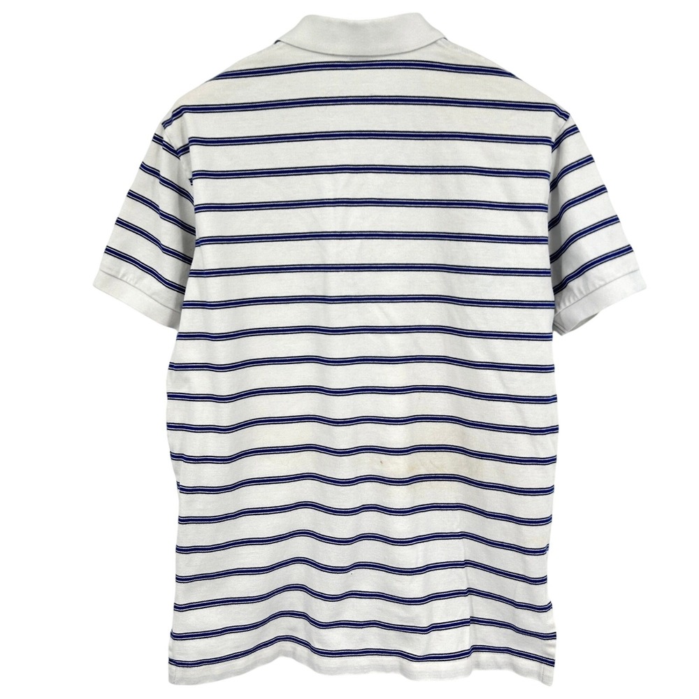 Polo Ralph Lauren Polo Shirt Mens Classic Preppy Golf Striped Logo Blue Large - Picture 3 of 8